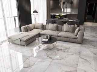 Gạch bóng kiếng 80x80 có phù hợp cho phòng khách không?