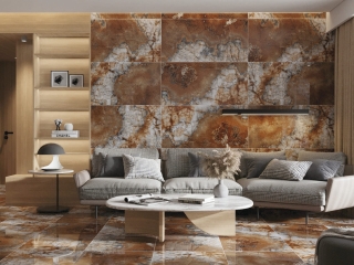 Bật mí cách chọn gạch ốp tường phòng khách cực đẹp cho toàn diện ngôi nhà