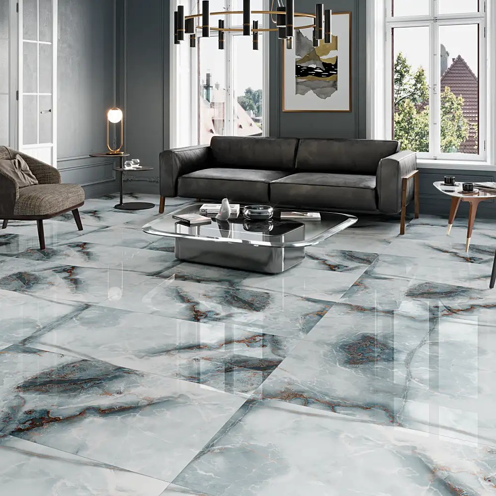 Gạch lát nền 60x120 đẹp cho phòng khách