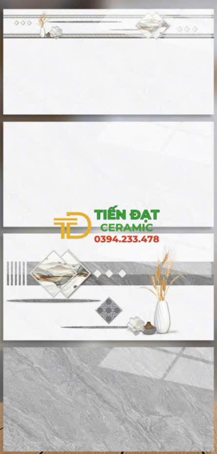 Bộ Đậm Nhạt 30x60 Vân Xám Đá Ốp Tường Xả Kho Giá Rẻ