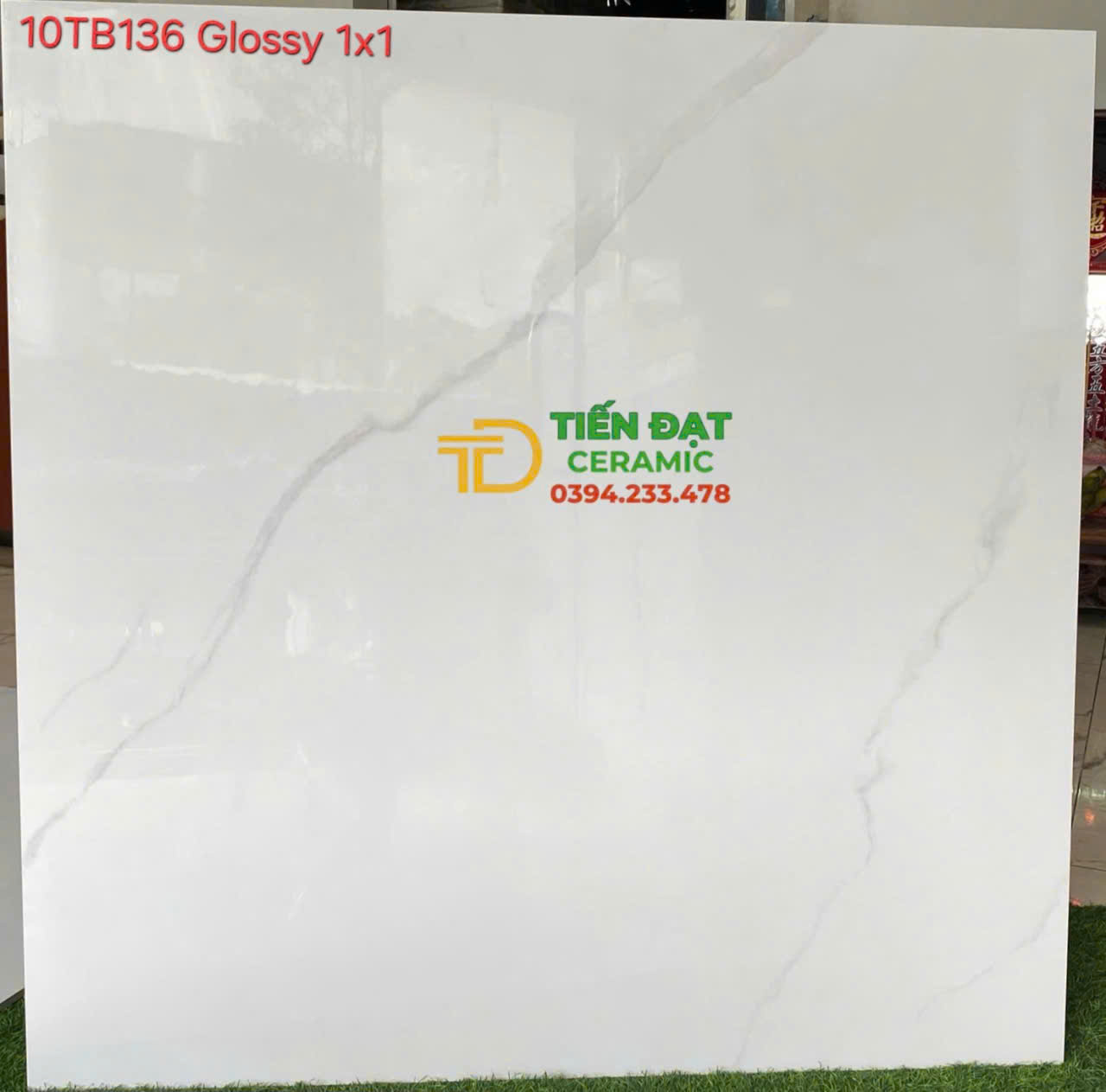 Đá Bóng Kính Vi Tinh TQ 1000x1000 Trắng Vân Mẫu Mới Nhất