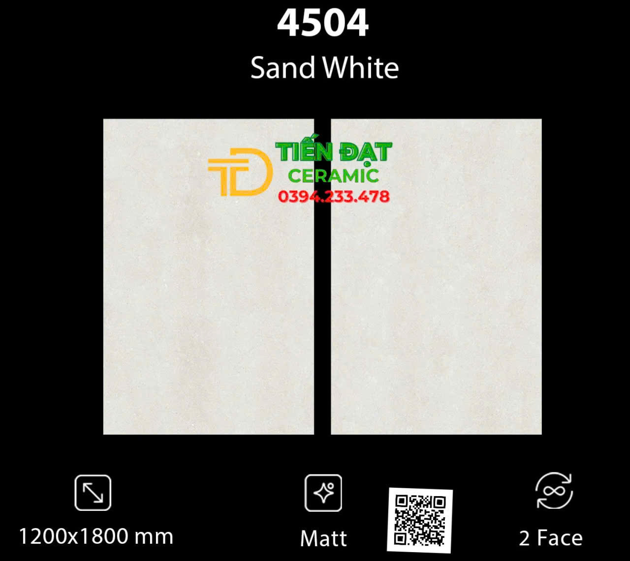 Gạch Khổ Lớn 120x180 Đá Mờ Ốp Lát Nhà Hàng Cao Cấp