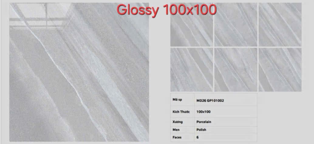 Đại Lý Gạch Viglacera 100x100 Vân Giả Đá Tại Gò Vấp