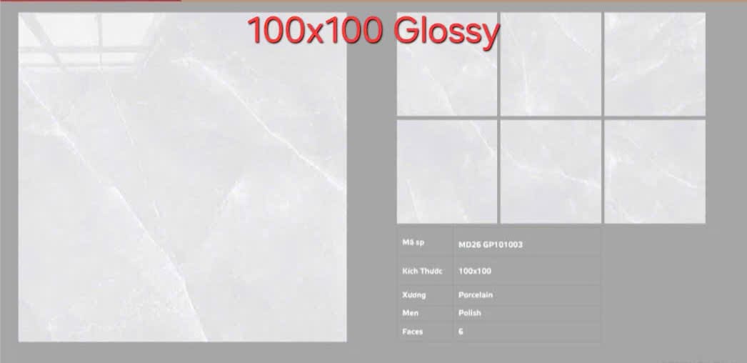 Gạch Bóng Kiếng Kim Cương 100x100 Vglacera Cao Cấp