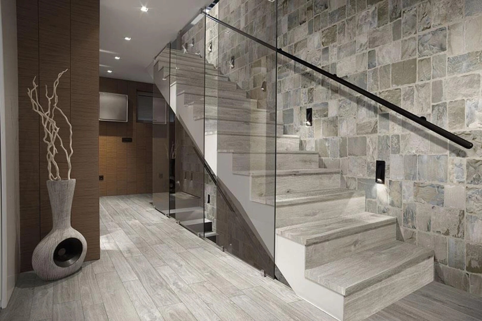 Gạch Cầu Thang Giả Gỗ Đẹp