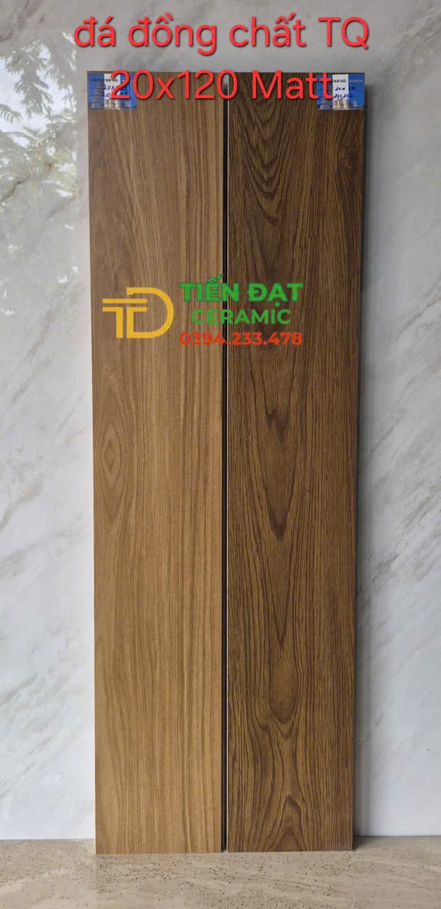 Gạch Đá Đồng Chất 20x120 Giả Gỗ Ốp Lát Phòng Khách