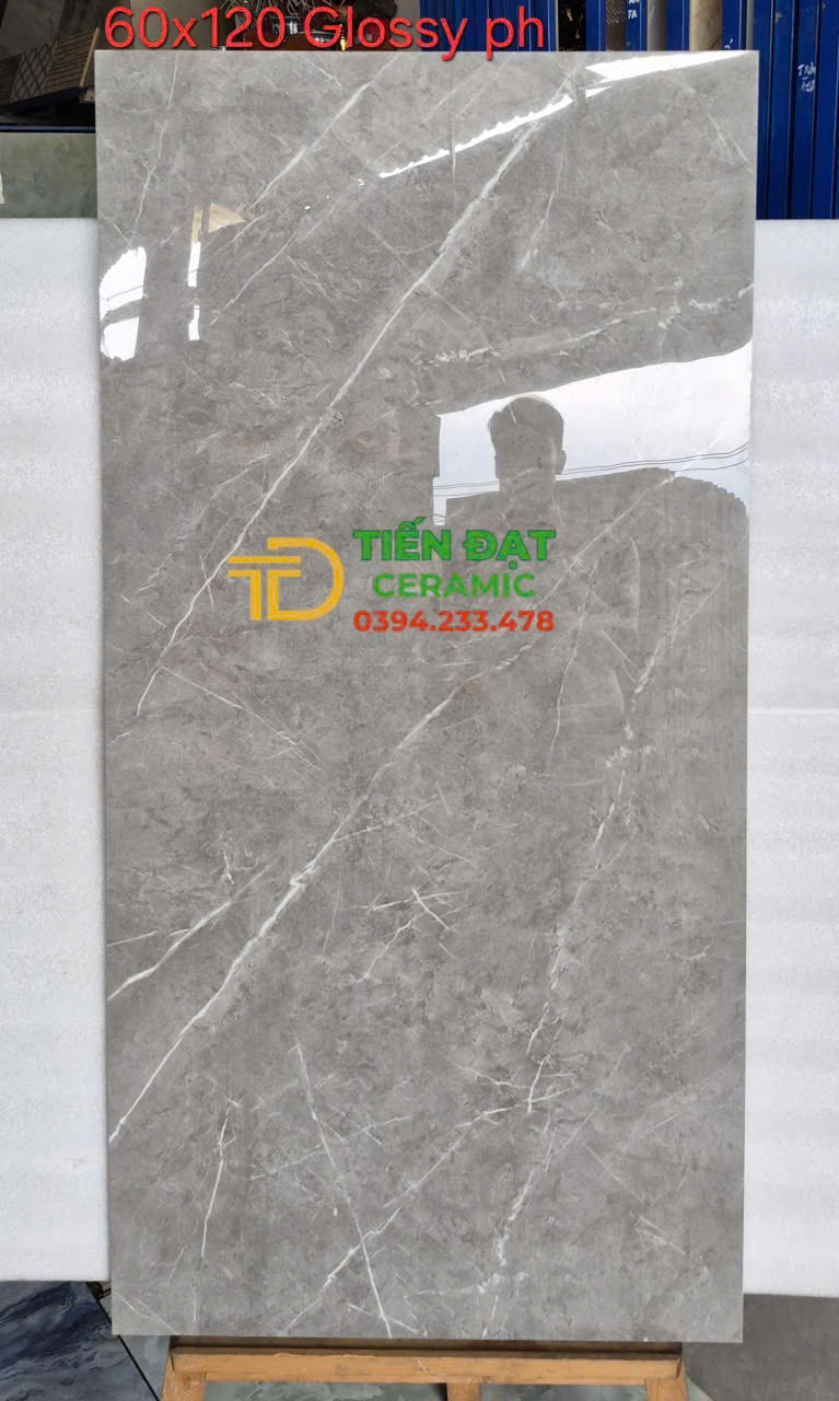 Gạch Đá Granite Ý Mỹ 60x120 Trắng Xám Đá Mẫu Mới