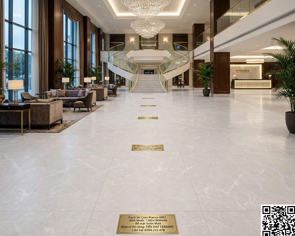 Gạch Đá Mờ Cao Cấp 120x180 Nhập Khẩu Lát Khách Sạn