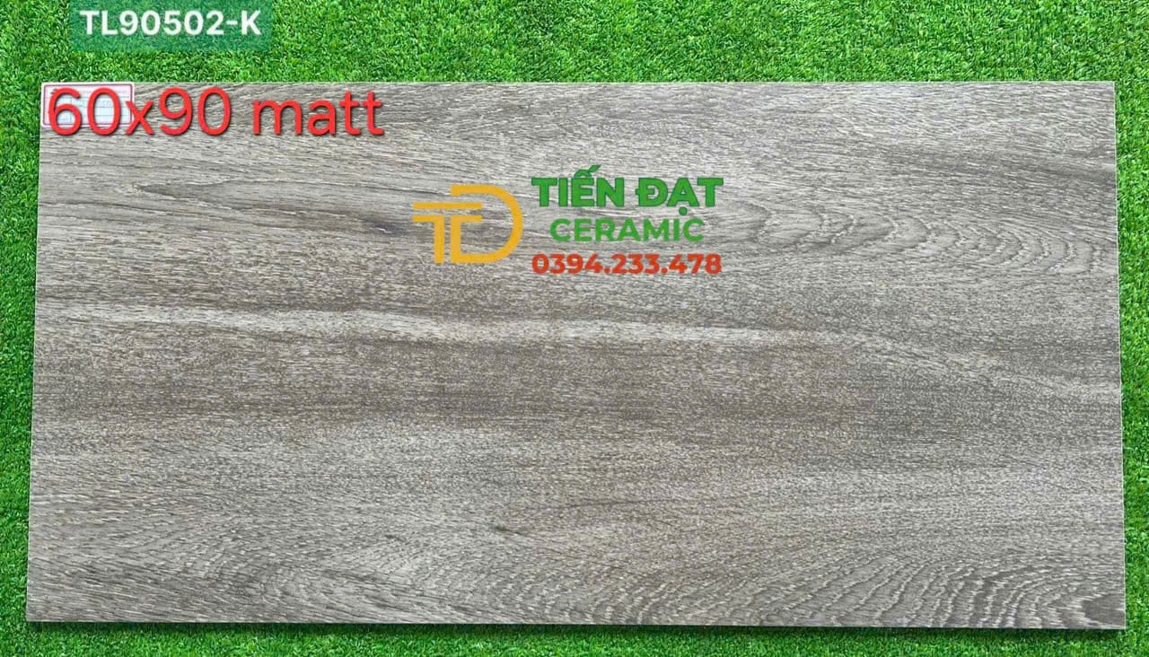 Gạch Đá Mờ Vân Gỗ 60x90 Lát Nền Phòng Khách 