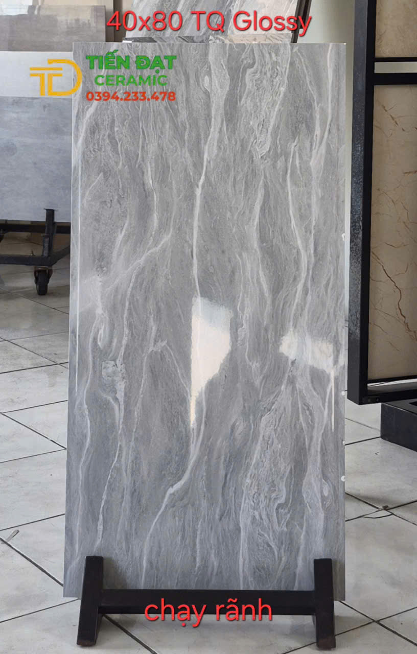 Gạch Đá Ốp Tường 40x80 Men Kim Cương Chạy Rãnh Mới Nhất