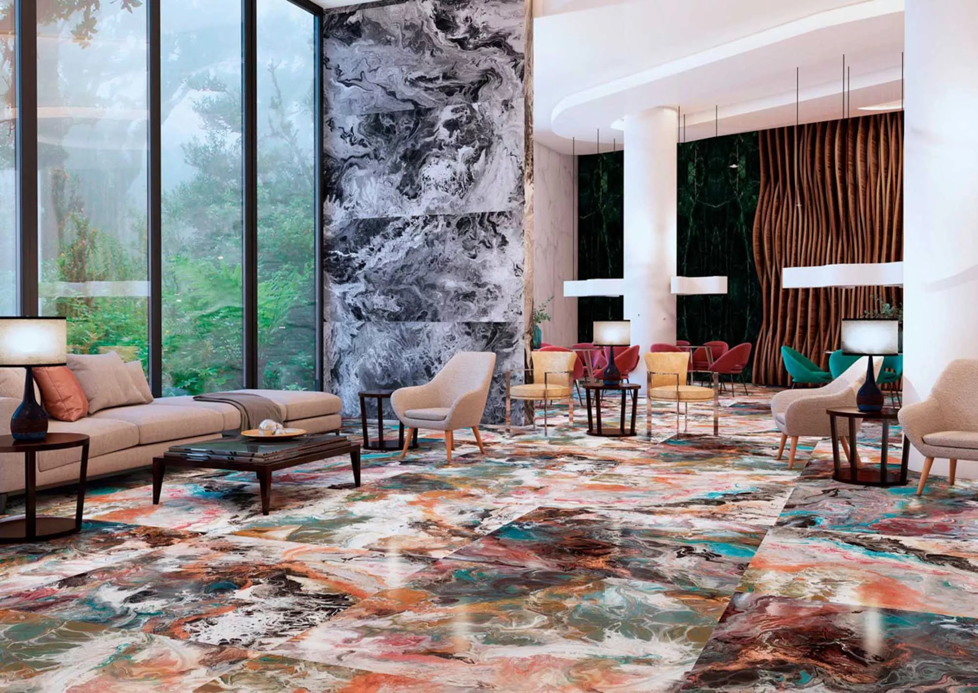 Gạch Granite 120x120 Bóng Kiếng