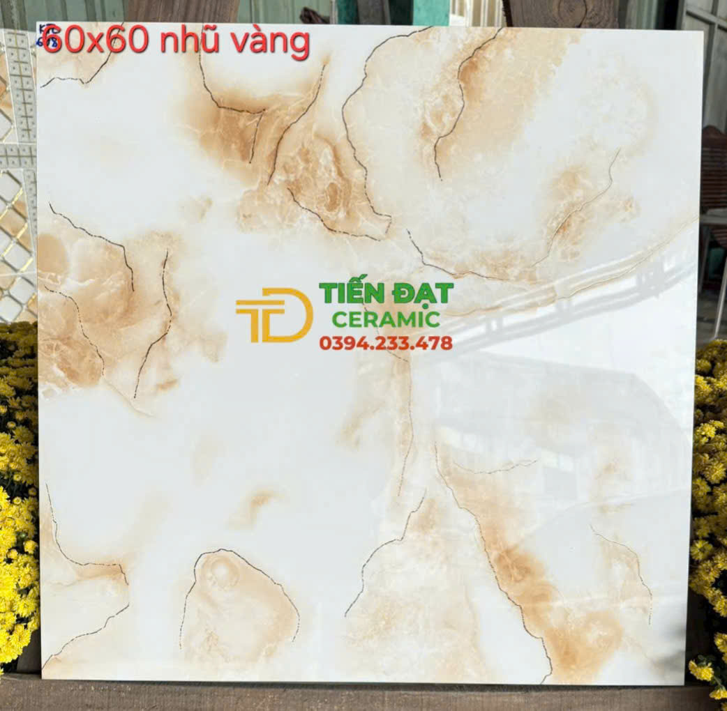 Gạch Khắc Kim 60x60 TQ Ốp Lát Đại Sảnh Lớn Mới Nhất