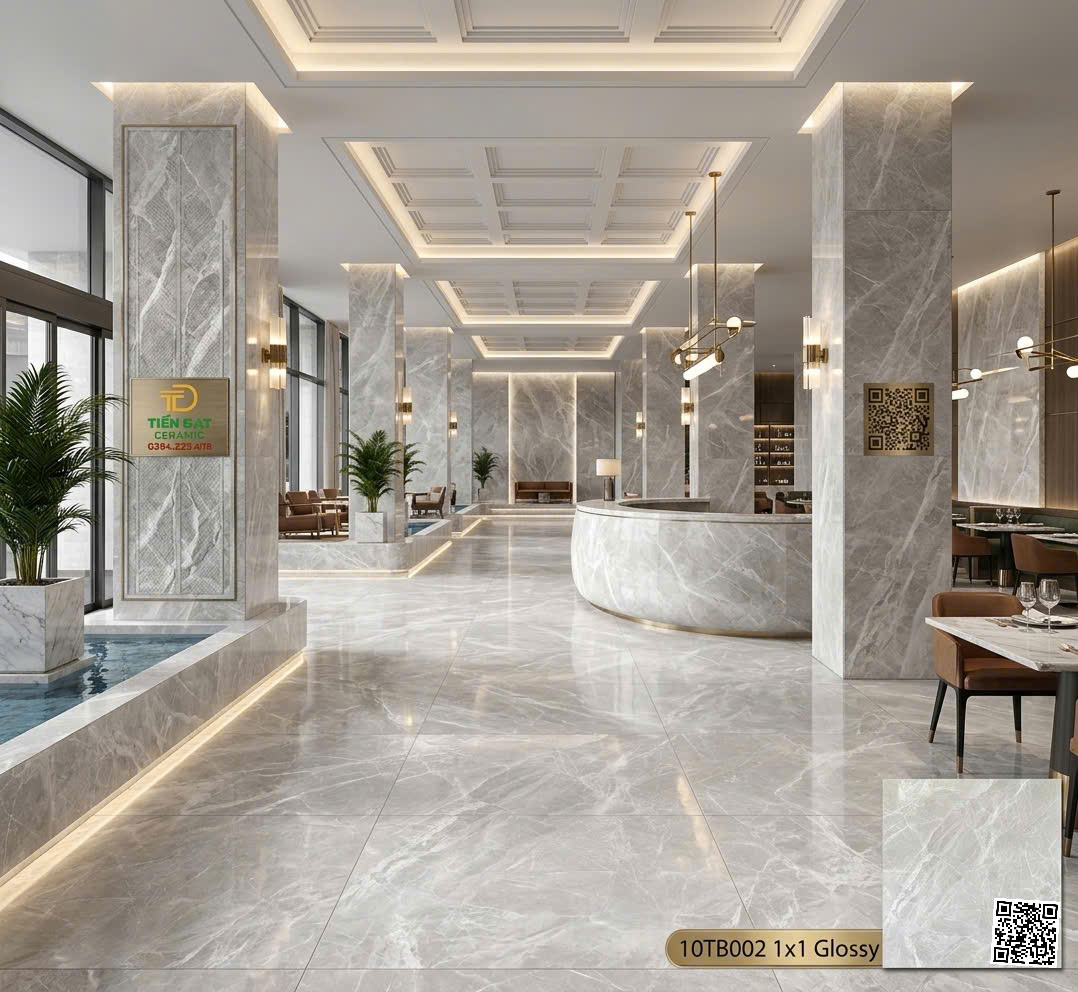 Gạch Đồng Chất 100x100 TQ Ốp Lát Nhà Hàng Cao Cấp