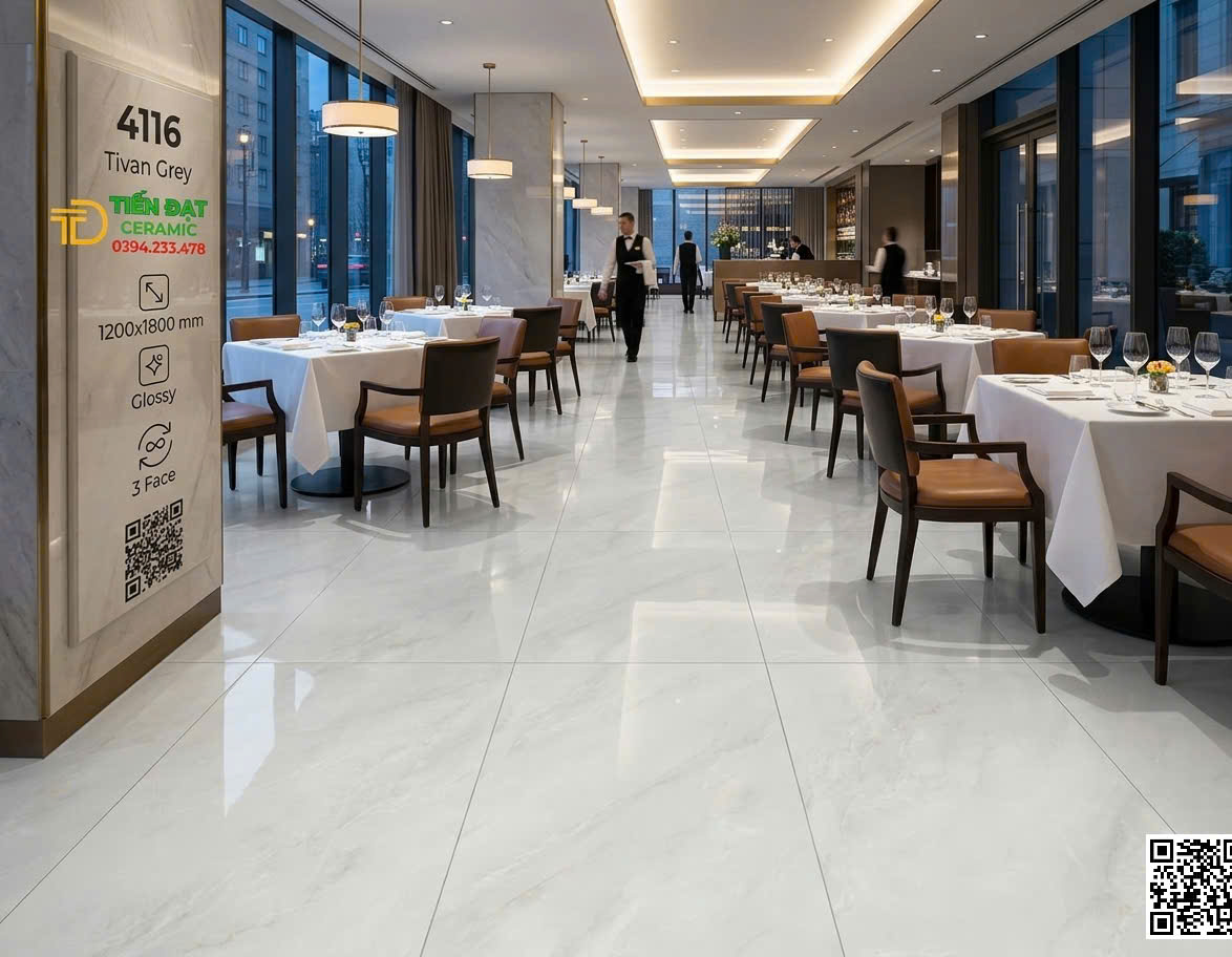 Gạch Khổ Lớn 120x180 Ốp Lát Nhà Hàng Cao Cấp Mẫu Mới