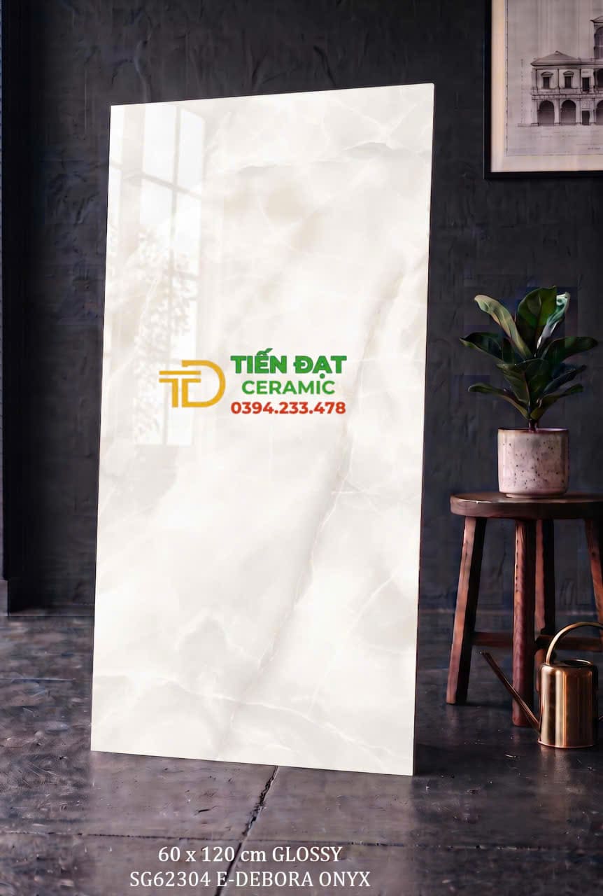 Gạch Khổ Lớn Ấn Độ 60x120 Vân Đá Cẩm Thạch Ốp Tường