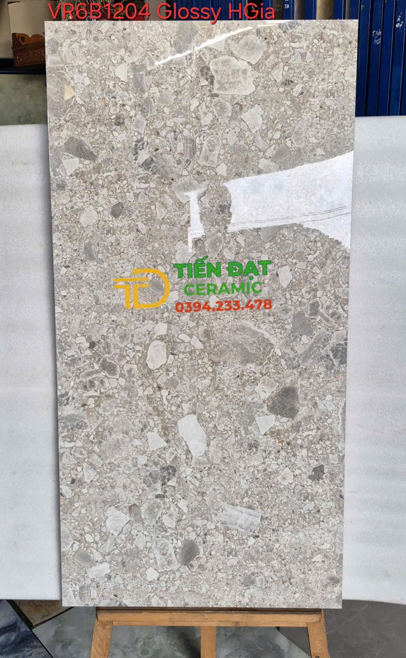Gạch Khổ Lớn Lát Nền 60x120 Giả Hoa Đá Cương Ốp Mặt Tiền