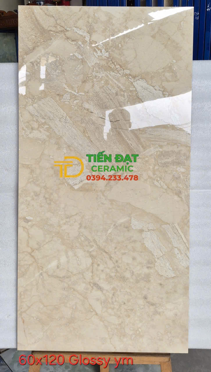 Gạch Khổ Lớn Ý Mỹ 60x120 Vân Vàng Ốp Lát Nhà Hàng