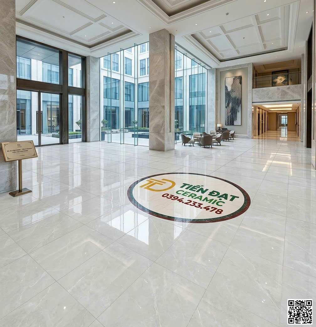 Gạch Đá Marble 100x100 Nhập Khẩu Ốp Lát Khách Sạn Lớn