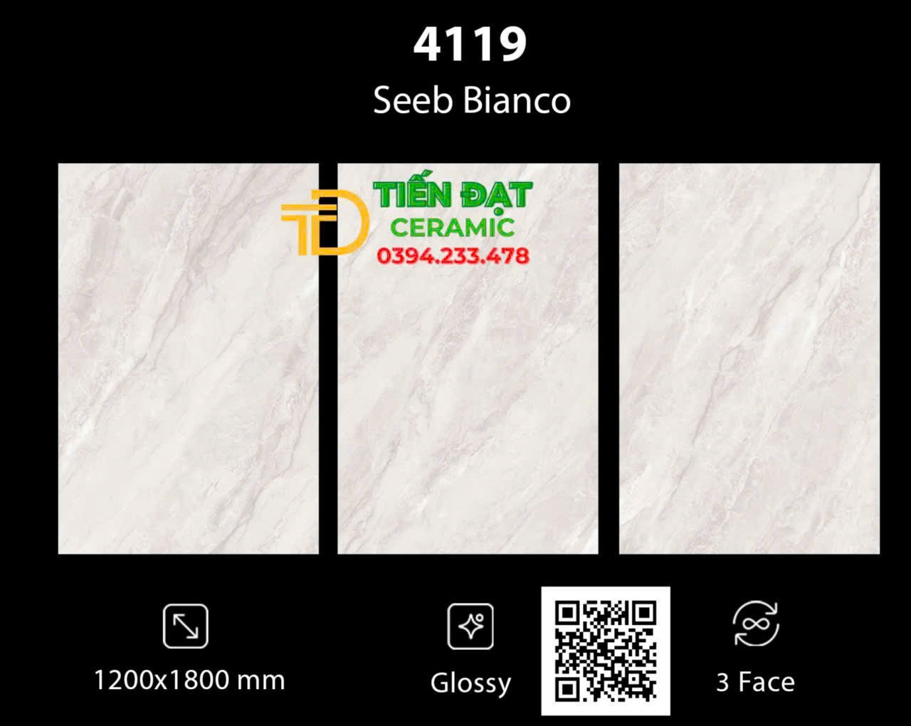 Gạch Khổ Lớn 120x180 Bóng Kiếng Vi Tinh Ốp Lát Đại Sảnh Lớn