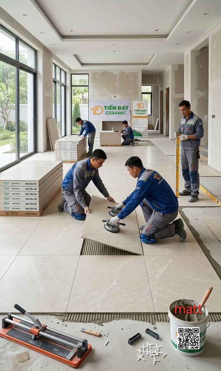 Tổng Kho Gạch Ấn Độ 80x160 Đá Mờ Tại Nguyễn Hữu Trí
