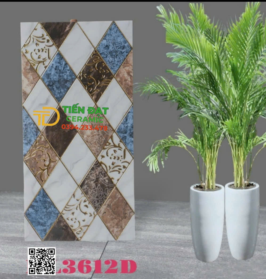 Gạch Trang Trí 30x60 Khắc Kim Trung Quốc Nhũ Vàng