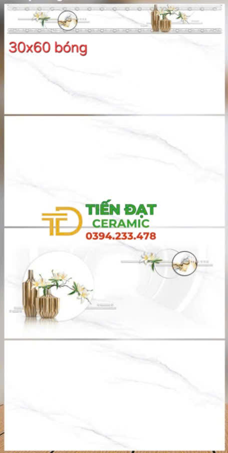 Tổng Kho Gạch Catalan 30x60 Trắng Vân Tại Miền Nam