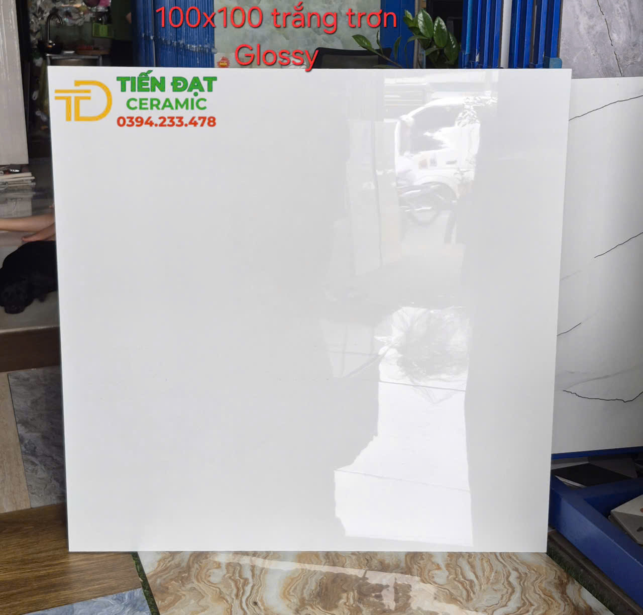 Tổng Kho Gạch Khổ Lớn 1000x1000 Trắng Trơn Vi Tinh Mẫu Mới