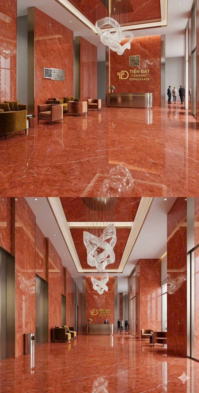 Kho Gạch Prime 80x160 Đỏ Vân Trắng Ốp Lát Tại Quận 12