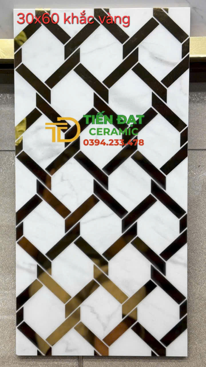 Tổng Kho Gạch TQ 30x60 Trắng Ánh Vàng Tại Khánh Hòa