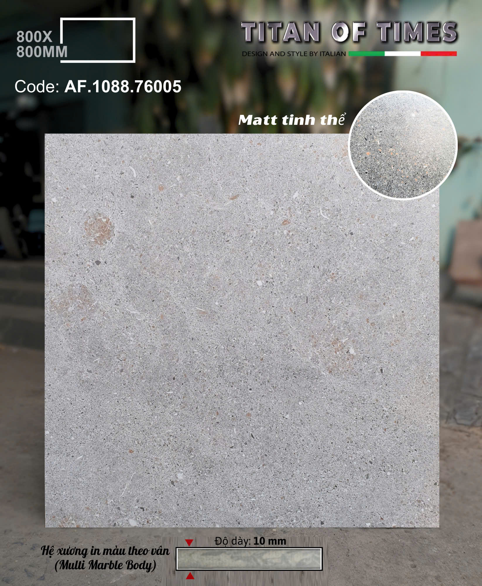 Đá Mờ Tinh Thể Cao Cấp 80x80 Lát Nền Apodio 