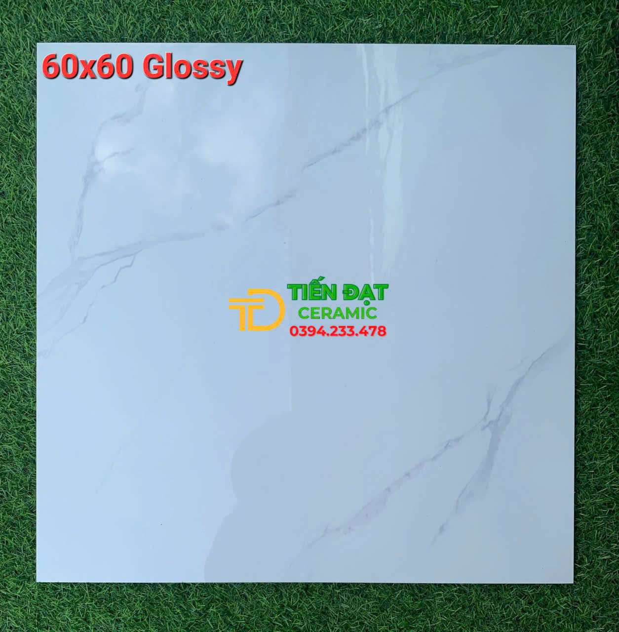 Gạch Bóng Kiếng 60x60 Trắng Vân Xả Kho Giá Rẻ
