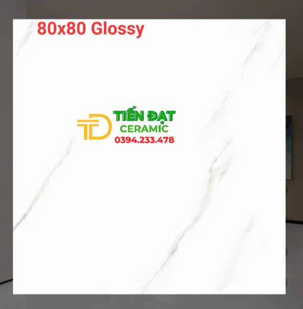 Gạch Bóng Kiếng 80x80 TQ Trắng Vân Cao Cấp