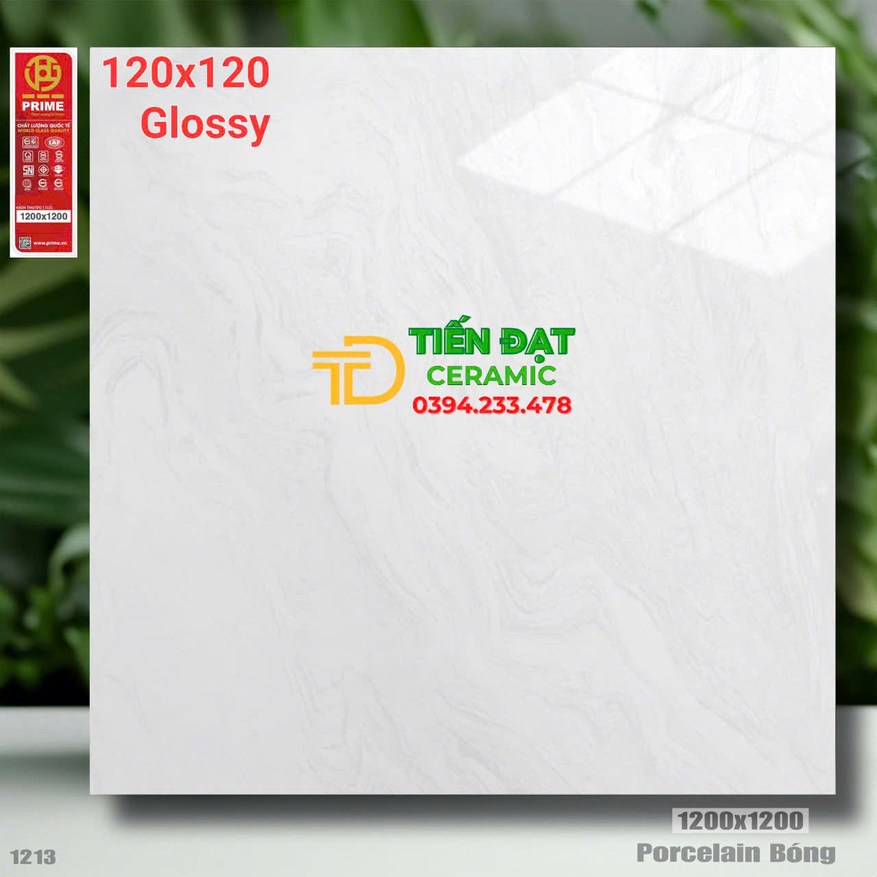 Gạch Bóng Kiếng Kim Cương 120x120 Cao Cấp Prime Tại Quận 7