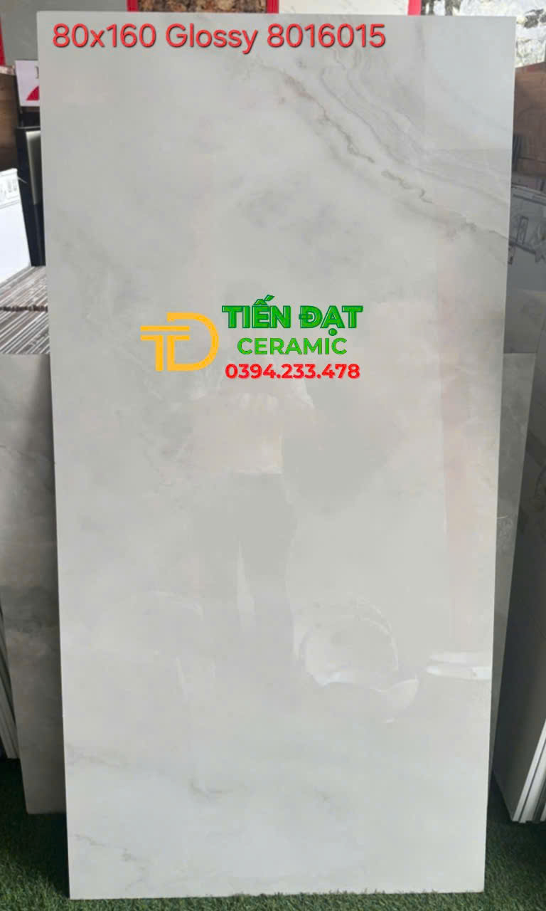 Gạch Bóng Kiếng Kim Cương 80x160 Vân Đá Cẩm Thạch