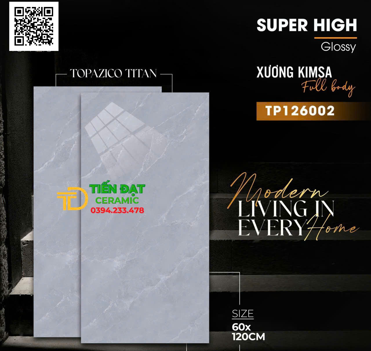 Gạch Cao Cấp Vienza 60x120 Vân Giả Đá Rẻ Tại Long An