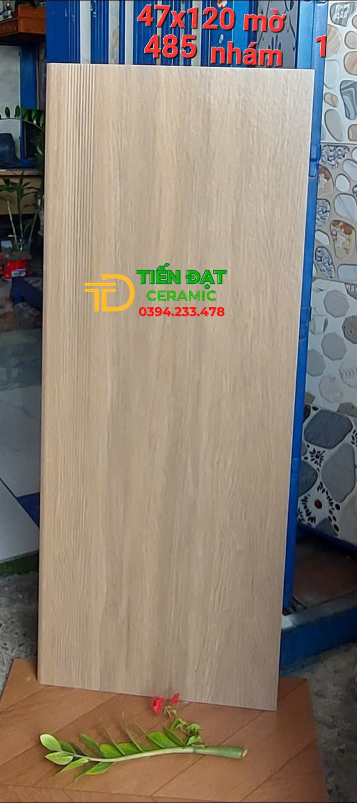 Gạch Cầu Thang Giả Gỗ 47x120 Lát Tam Cấp Cầu Thang