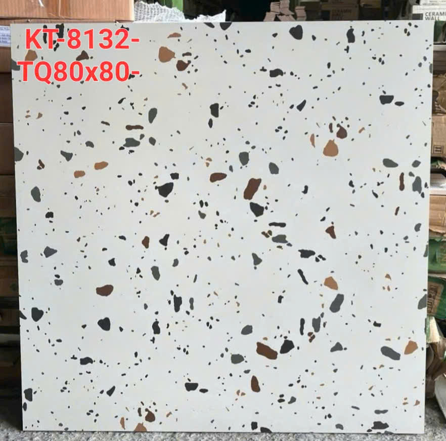 Gạch Đồng Chất TQ 80x80 Đá Mờ Terrazzo Cao Cấp
