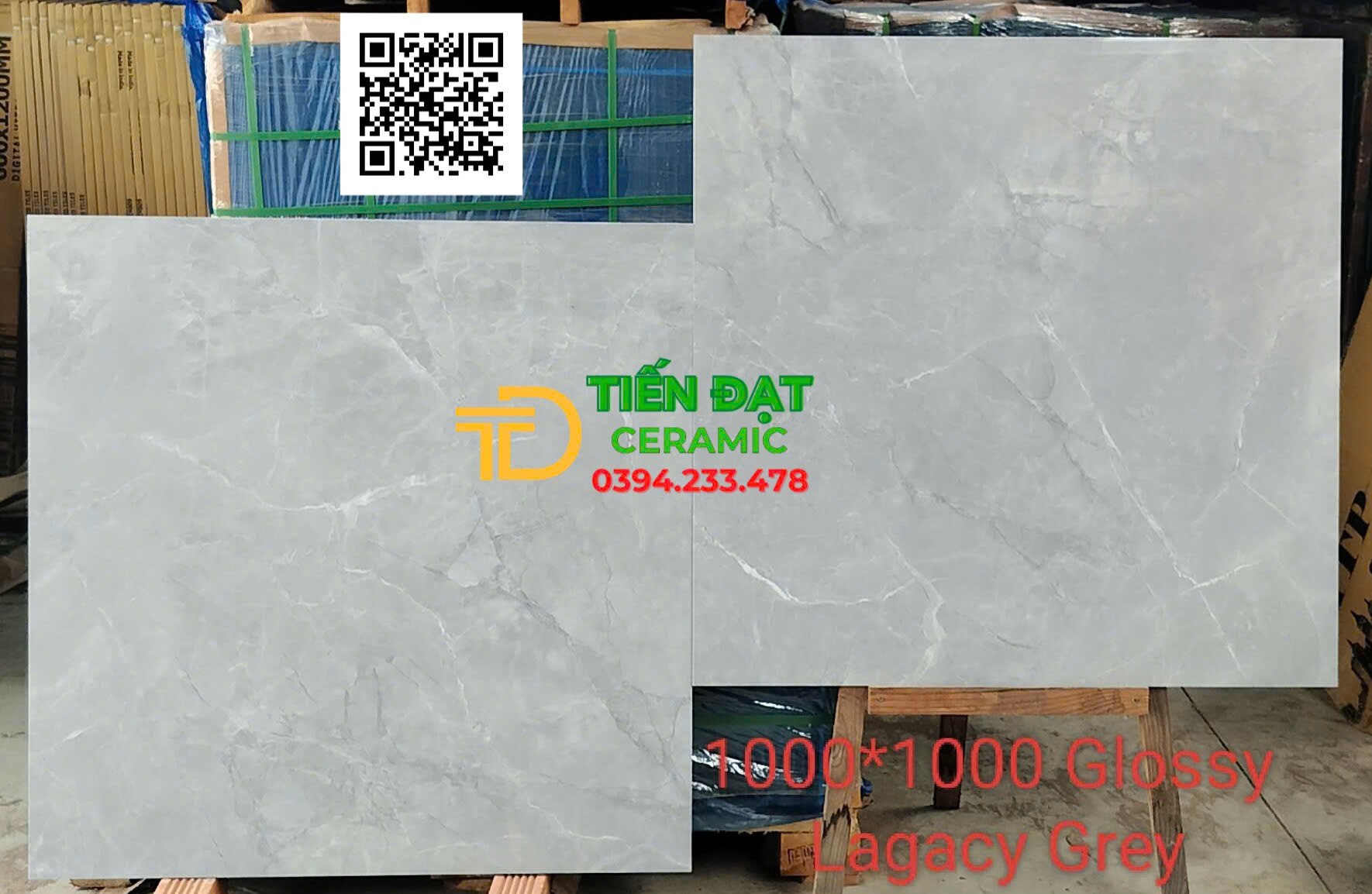 Gạch Khổ Lớn 100x100 Ốp Tường Vân Xám Đá Lagacy Grey