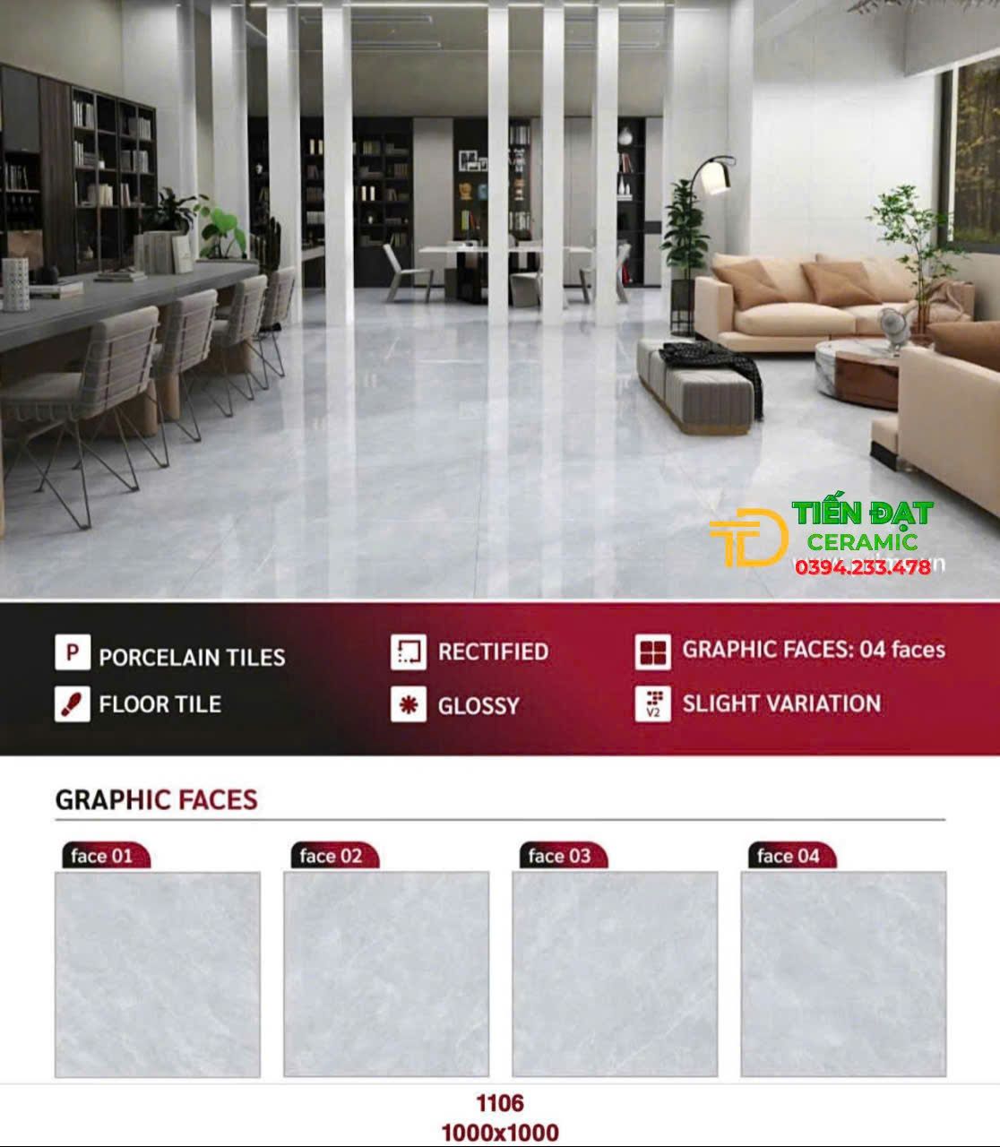 Tổng Kho Gạch Prime 100x100 Vân Đá Cao Cấp Tại Miền Nam