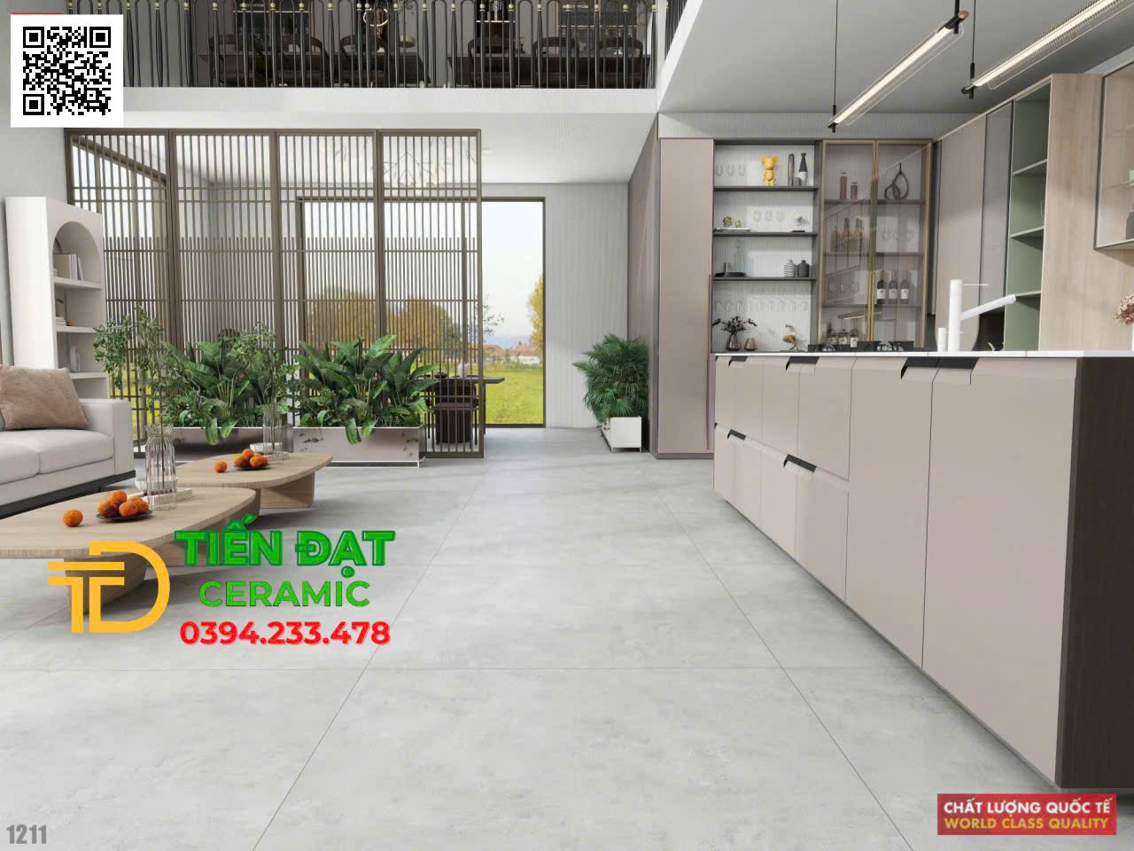 Gạch Khổ Lớn Prime 120x120 Đá Mờ Mẫu Mới Tại Q8