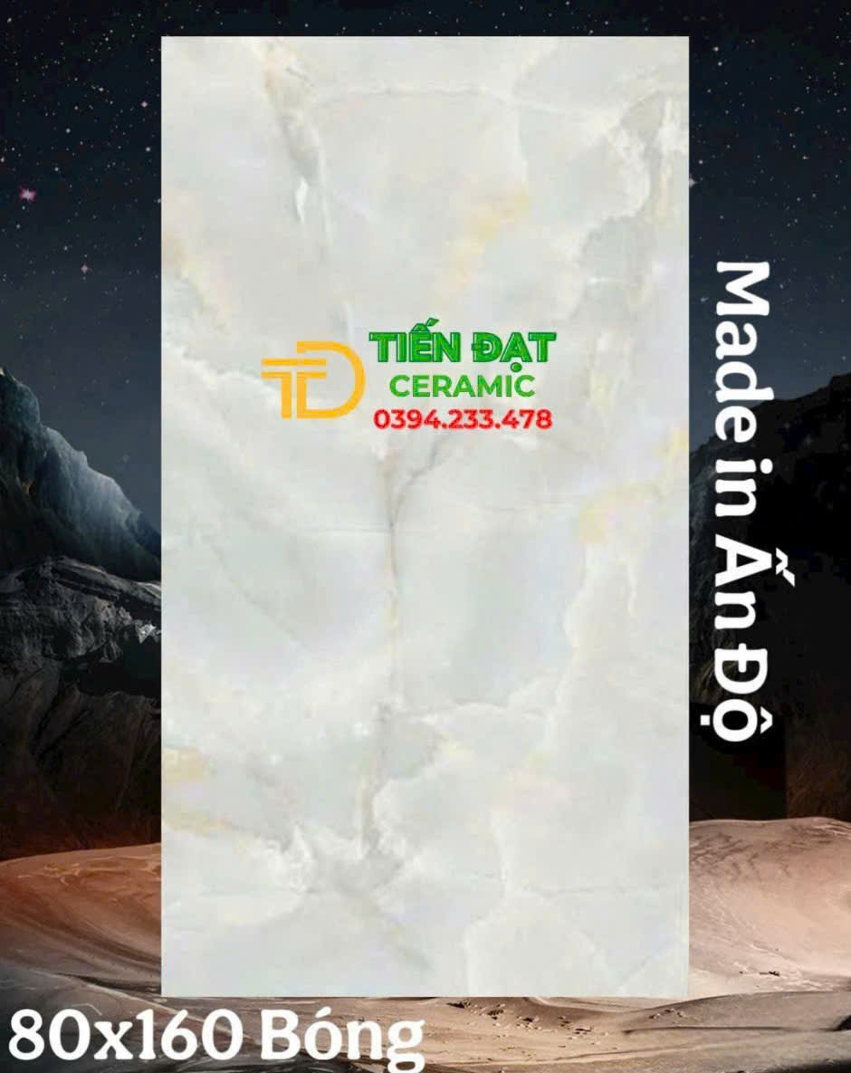 Gạch Khổ Lớn 80x160 Cao Cấp Đá Thạch Anh Cẩm Thạch