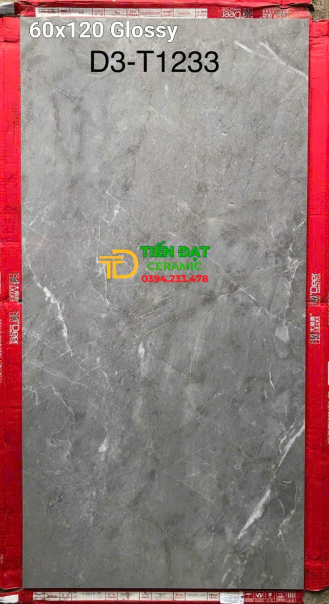 Gạch Lát Nền 60x120 TQ Vân Xám Đá Mẫu Mới