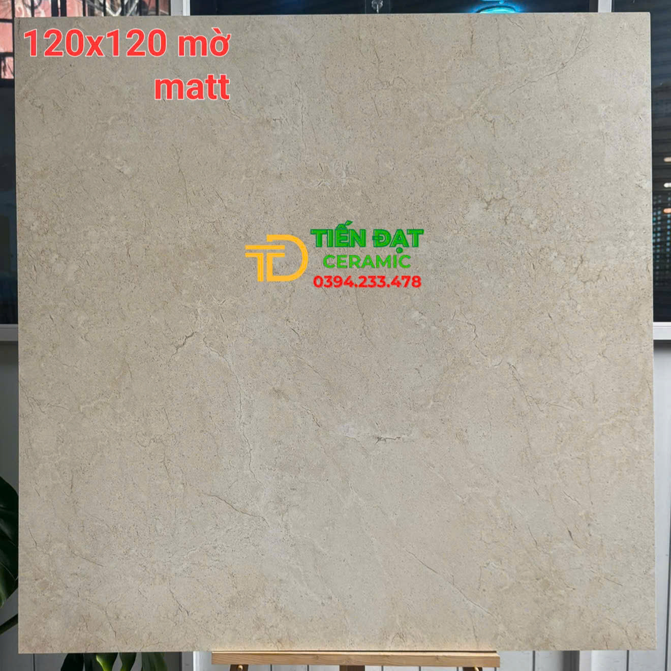 Gạch Lát Nền Khổ Lớn 120x120 Ấn Độ Men Mờ Carving