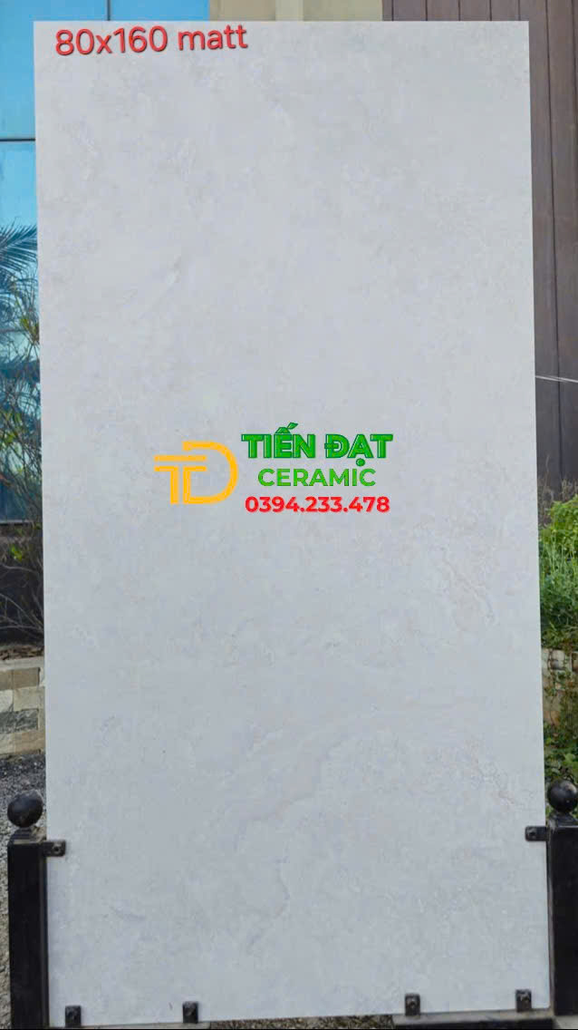 Gạch Lát Nền Phòng Khách 80x160 Đá Mờ Cao Cấp HCM