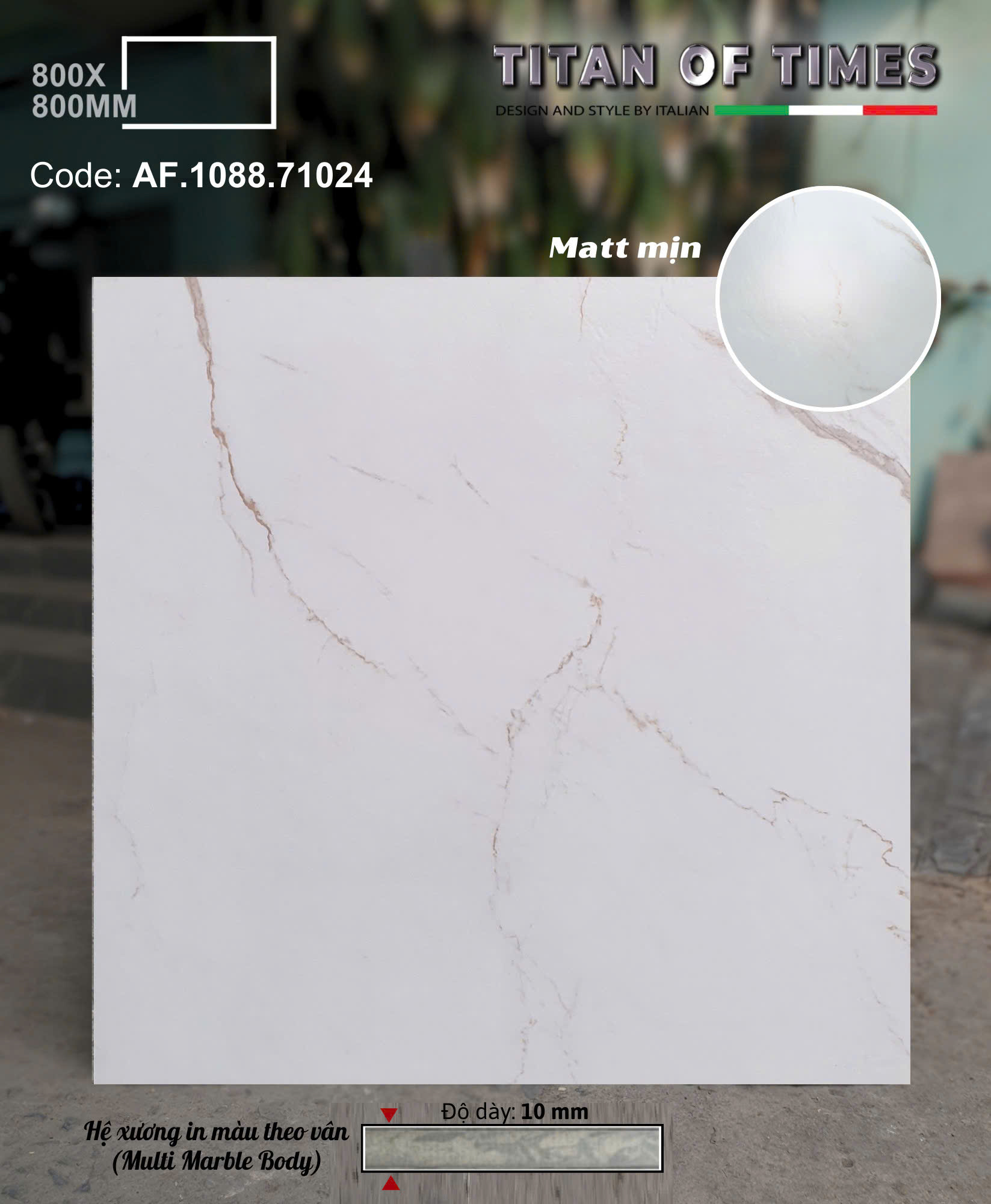 Gạch Matt Mịn 80x80 Trắng Vàng Lát Nền Phòng Khách