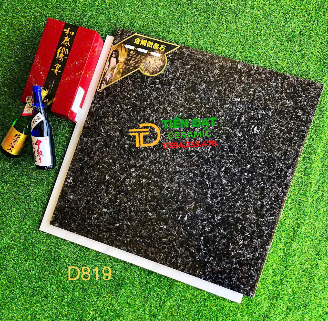 Gạch Nhập Khẩu 80x80 TQ Đen Trắng Giả Đá Hoa Cương