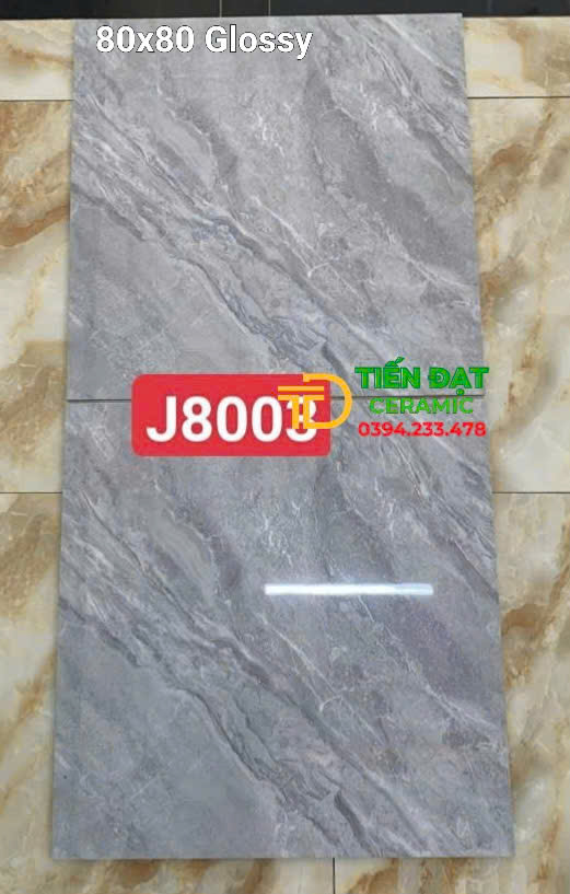 Gạch Nhập Khẩu TQ 80x80 Vân Xám Đá Mẫu Mới