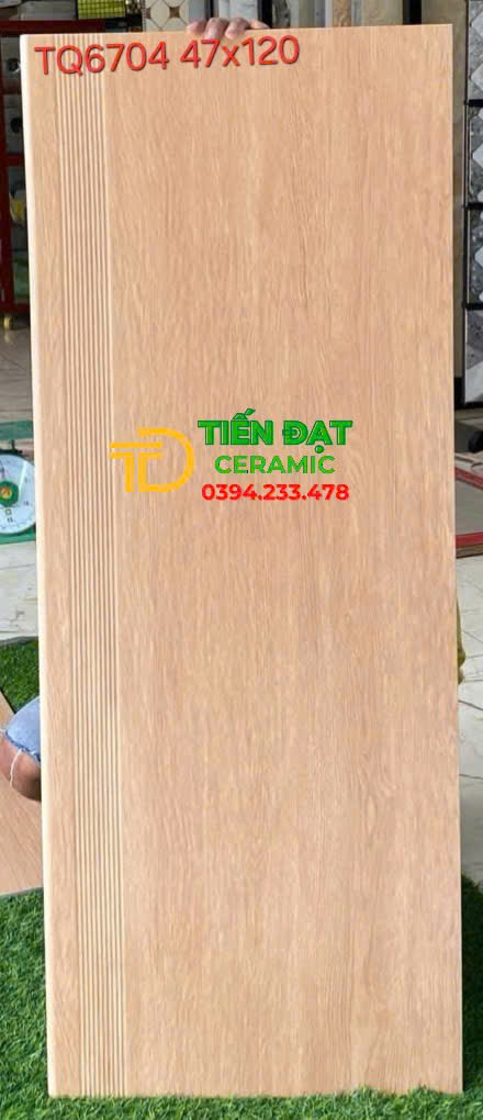 Gạch Nhập Khẩu TQ Giả Gỗ 47x120 Ốp Lát cầu Thang