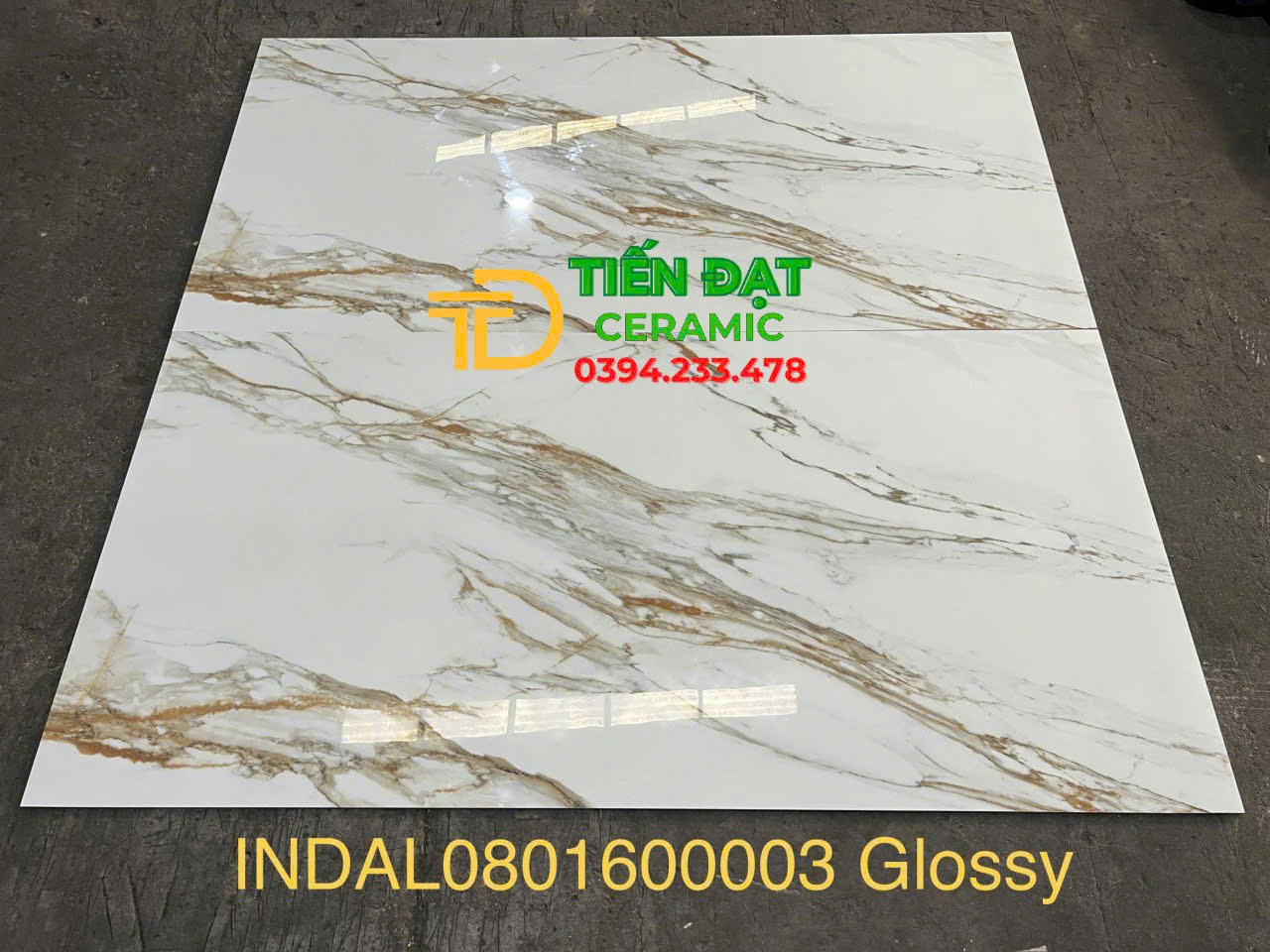 Gạch Ốp Lát 80x160 Khổ To Trắng Vân Vàng Đẹp Rẻ