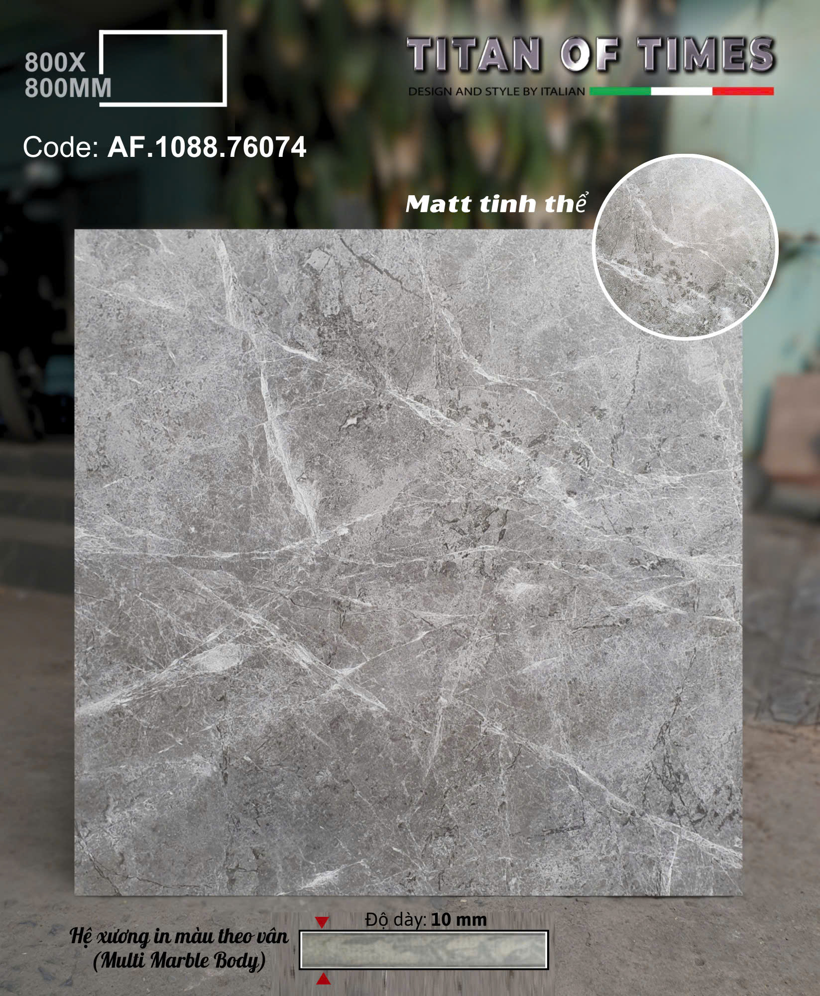 Gạch Ốp Lát Apodio 80x80 Men Matt Tinh Thể Mẫu Mới
